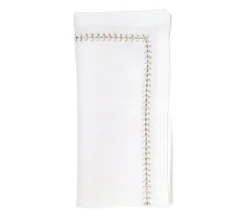 Herringbone Napkin Gold & Silver Set of 4