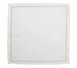 Herringbone Napkin Gold & Silver Set of 4