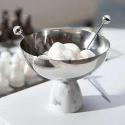 Hospitality Cocktail Picks, Silver & Crystal, Set of 4