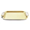 Hospitality Tray Crystal, Gold & Crystal