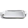 Hospitality Tray, Silver & Crystal