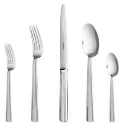 Hudson Christofle Stainless Steel Flatware 5 Piece Setting