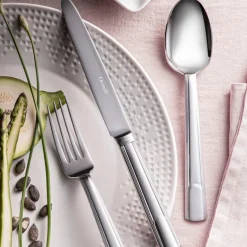 Hudson Christofle Stainless Steel Flatware 5 Piece Setting