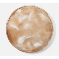 Hugo Resin Lazy Susan Brown 24"