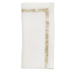 Impression White & Gold Napkin Set of 4