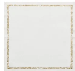 Impression White & Gold Napkin Set of 4
