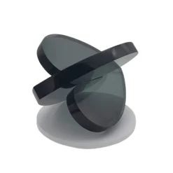 Interlocking Lucite Heart Sculptures 12"