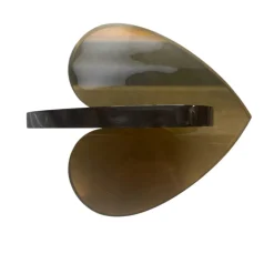 Interlocking Lucite Heart Sculptures 12