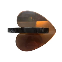 Interlocking Lucite Heart Sculptures 9