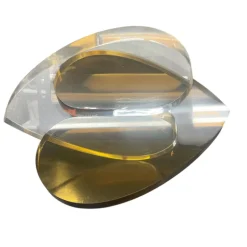 Interlocking Lucite Heart Sculptures 12