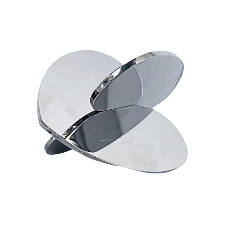 Interlocking Metal Heart Sculptures 4"