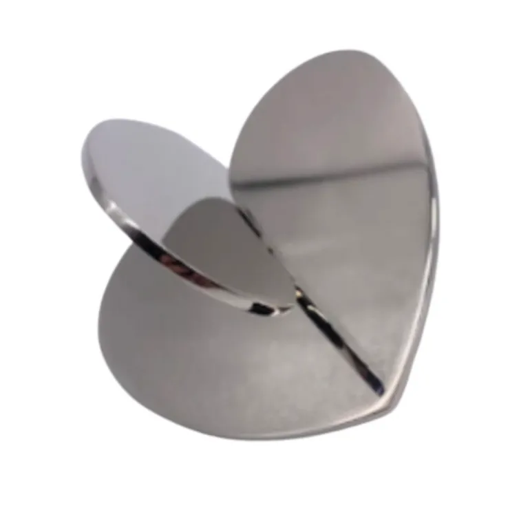 Interlocking Metal Heart Sculptures 4"