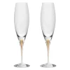 Intermezzo Champagne Glass Gold Set of 2