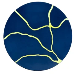 Lacquer Crack Placemat Navy Set of 4