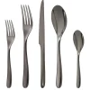 L'Ame De Christofle Black Stainless Steel Flatware 5 Piece Setting