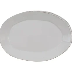 Lastra Oval Platter - Light Grey