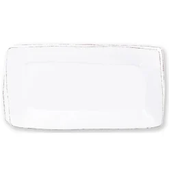 Lastra Rectangular Platter - White