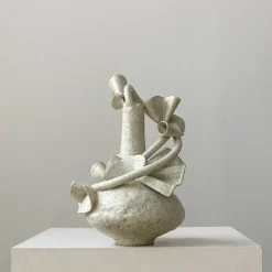 Latch Ribbon White Vessel