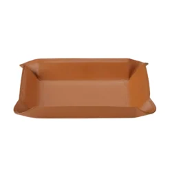 Leather Catchall Valet Tray Tan