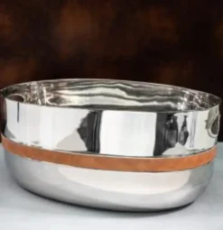 Leather Trim Party Bucket