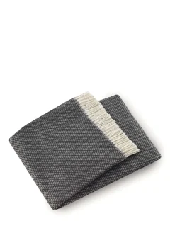 Light Grey & Ivory Throw | No Monogram