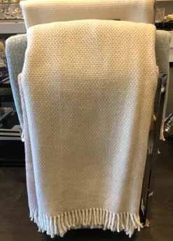 Light Grey & Ivory Throw | No Monogram