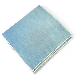 Linen Napkin Set of 4 - Chambray with Cream Hem