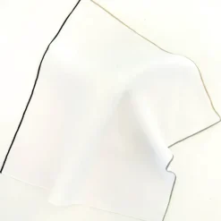 Linen Napkin Set of 4 - White with Neutral Hem