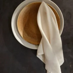 Linen Sateen Napkin Set of 4 White