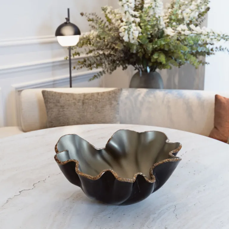 Lirio R Matt Black & Bronze Bowl