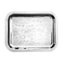 LOVE Graffiti Christofle Silver Plated Tray - BACK IN STOCK