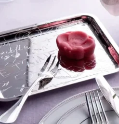 LOVE Graffiti Christofle Silver Plated Tray - BACK IN STOCK