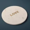 Love Marble Serving Board | White