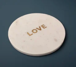 Love Marble Serving Board | White