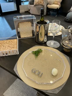 Lucite Border Seder Plate