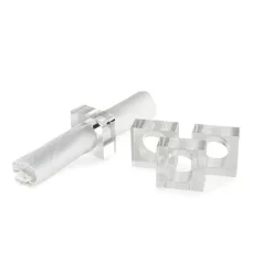 Lucite Cube Napkin Ring Set of 4