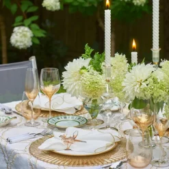 Luminance Napkin in White & Gold Set of 4