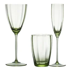 Luna Glassware Collection Green