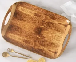 Madera Gold Handle Tray