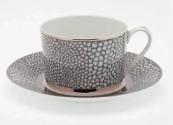 Makassar Gray & Platinum Dinnerware