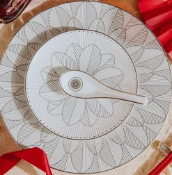 Malmaison Imperiale Porcelain Dinnerware Platinum