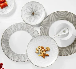 Malmaison Imperiale Porcelain Dinnerware Platinum