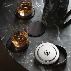 Manhattan Leather Coaster Set