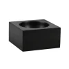 Marble Square Honed Jet Black Bowl