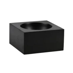 Marble Square Honed Jet Black Bowl
