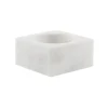 Marble Square Pearl White Honed Bowl -
