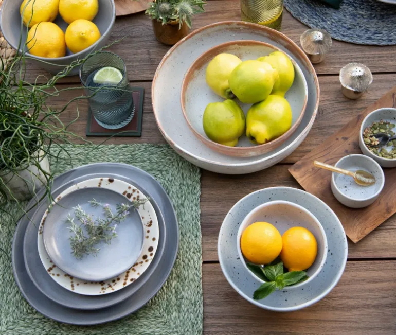 Marcus Stoneware Cement Dinnerware