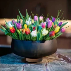 Matte Topaz Rieky Bowl 13"