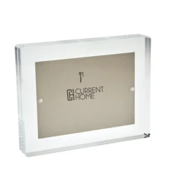 Metallic Block Frame Clear