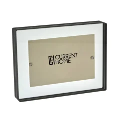 Metallic Block Lip Frame Black